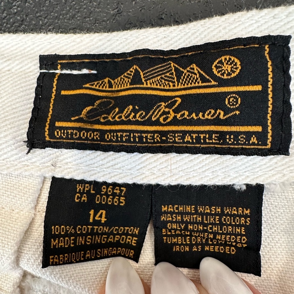 v i n t a g e… Eddie Bauer Ivory Denim size 14 - Picture 6 of 13